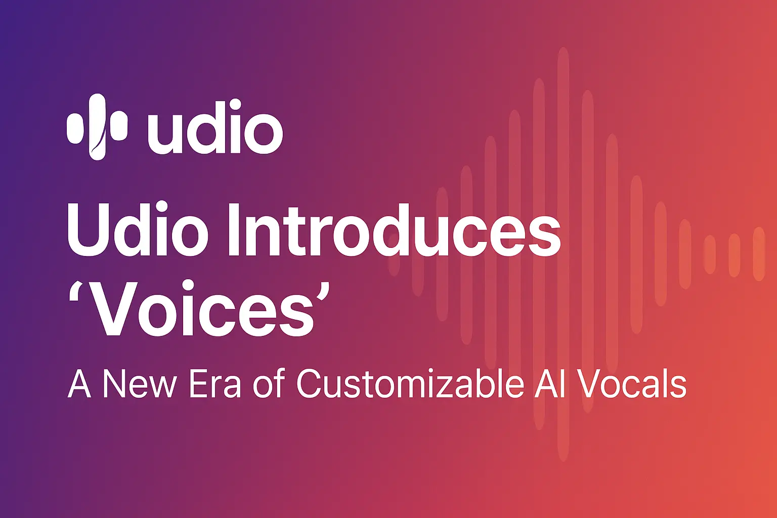 Udio Introduces “Voices”: A New Era of Customizable AI Vocals